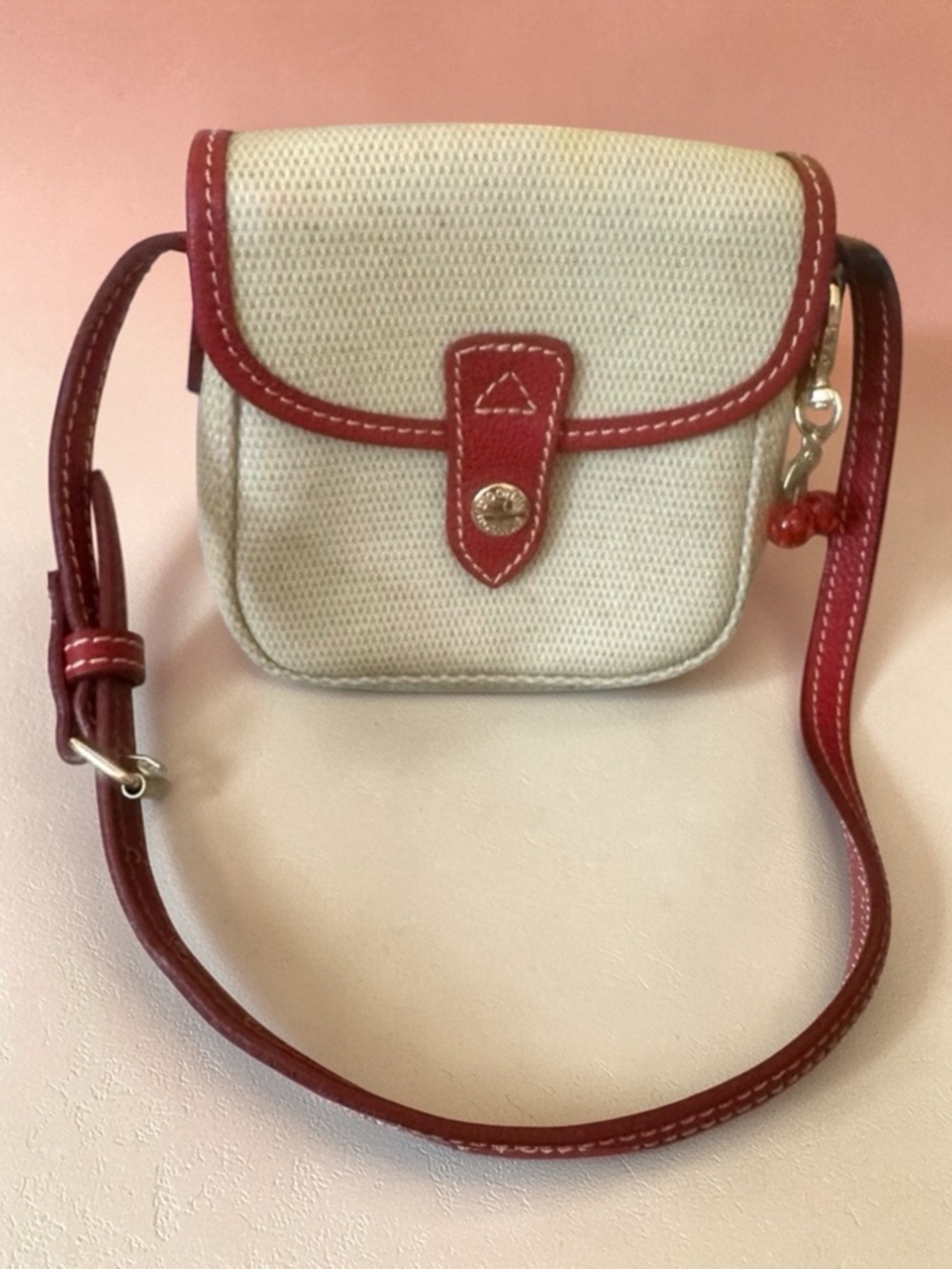 Dooney & Bourke Red - Tan Crossbody Bag New With Tags $118 MSRP - Picture 3 of 16